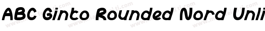 ABC Ginto Rounded Nord Unlicensed字体转换